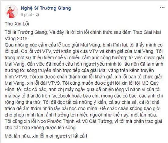 truong giang xuat hien met moi, phai truyen nuoc bien sau scandal cau hon nha phuong - 5